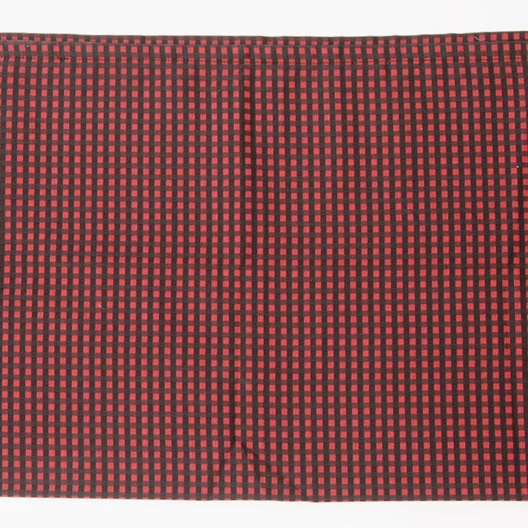 Foulard Coton - Petits carreaux rouges et noirs - NUYHENN
