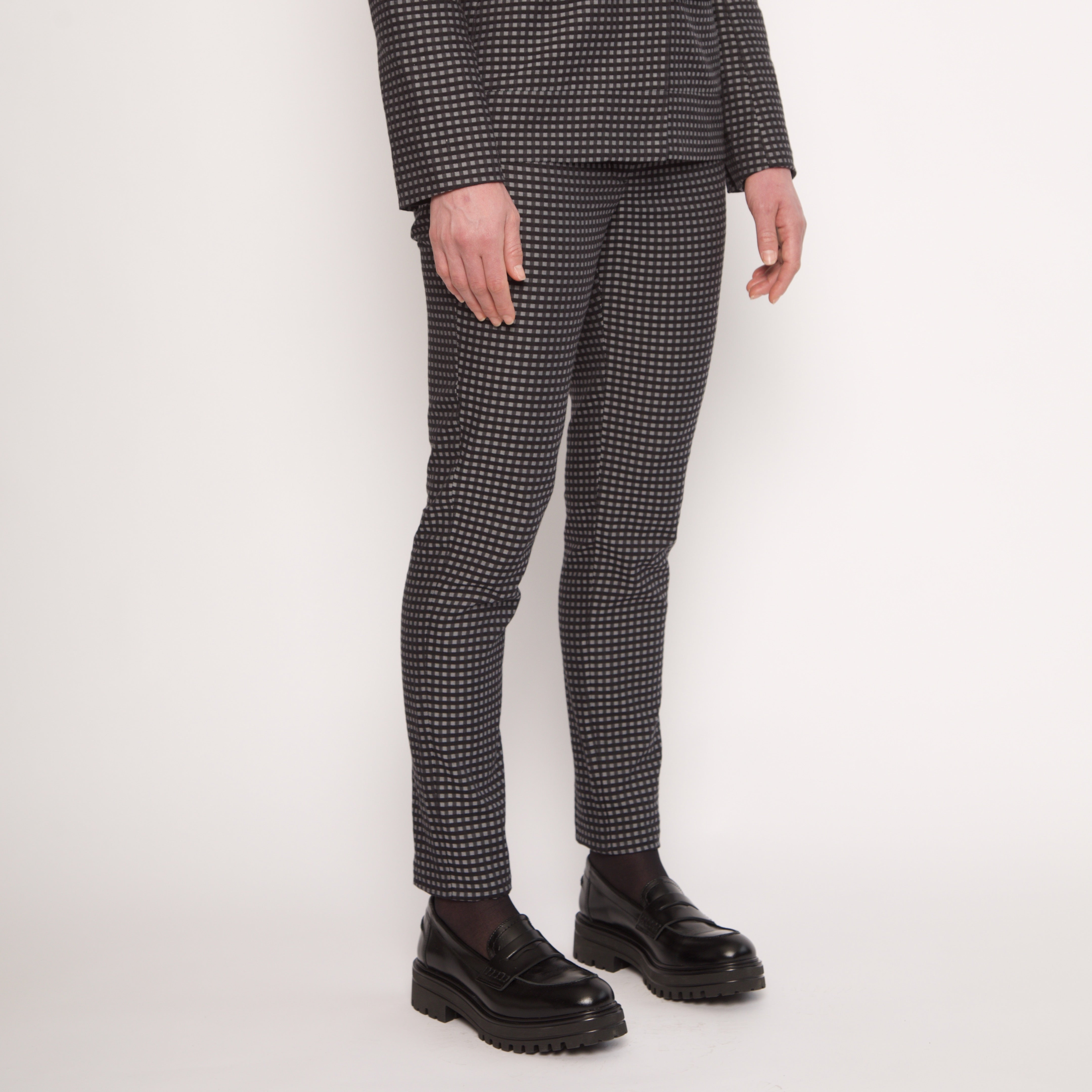 Pantalon tailleur femme Slim Petits carreaux NUYHENN